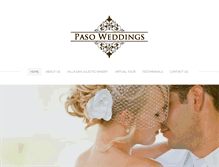 Tablet Screenshot of pasoweddings.com
